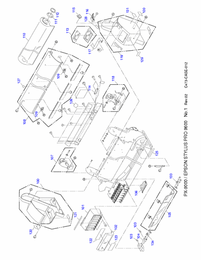 EPSON 9600 Epson Stylus Pro 9600 Exploded Diagram